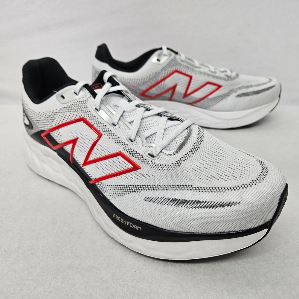 New Balance Fresh Foam 680 V8 Running Shoe M680RW8 White Mens Sz 10.5 XWide - Picture 2 of 10